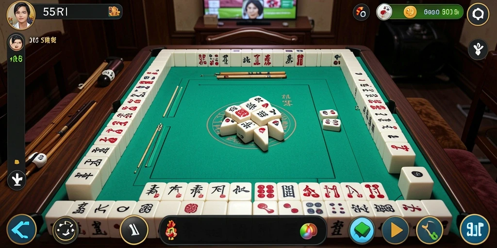 Gameplay seru dan interaktif di 55RT Mahjong.