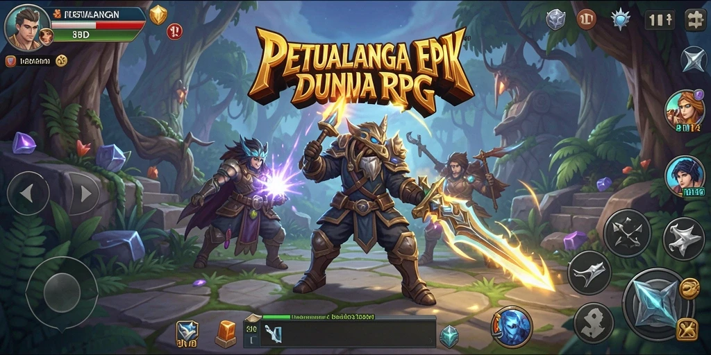 Tangkapan layar gameplay RPG mendebarkan dari 8ID.