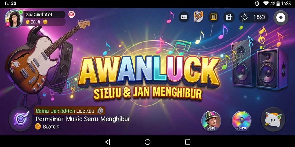 Tampilan gameplay menakjubkan dan seru dalam AWANLUCK.
