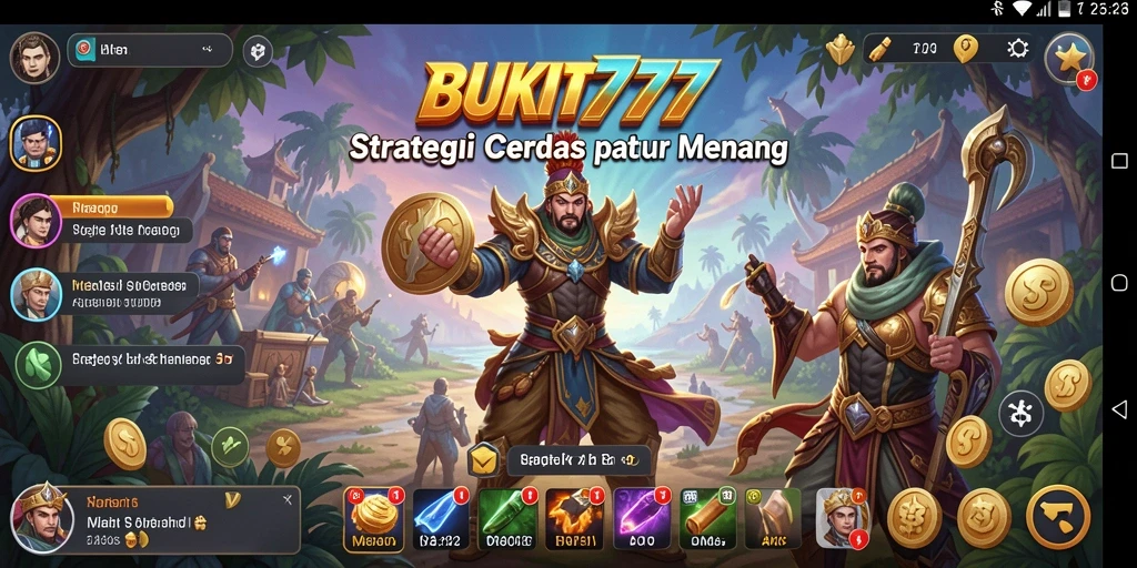 Tangkapan layar BUKIT777 menampilkan aksi strategi yang mendebarkan.