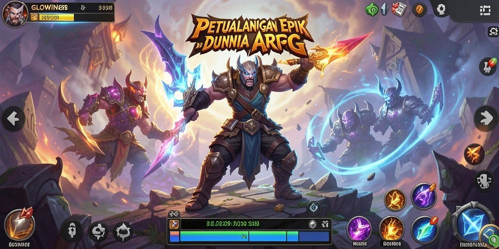 Tangkapan layar menunjukkan pertarungan epic di GLOWIN88 dengan karakter yang menonjol.