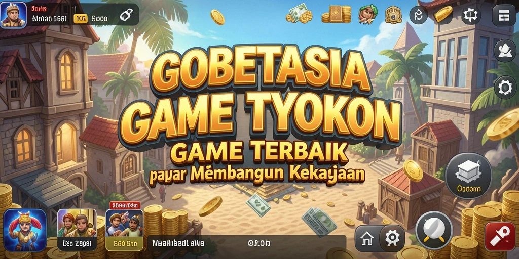 Screenshot gameplay GOBETASIA menampilkan manajemen bisnis yang menyenangkan.