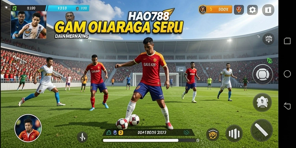 Tampilan gameplay menegangkan di HAO788 dengan aksi olahraga seru.
