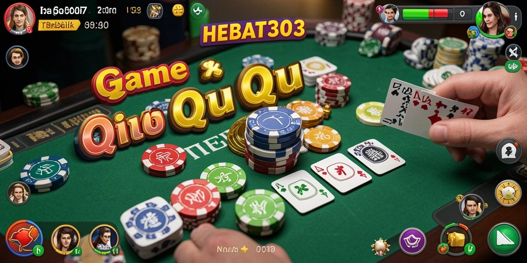 Tampilan gameplay seru HEBAT303 dalam permainan QiuQiu.