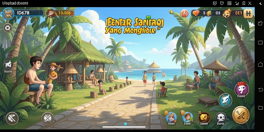 Screenshot utama ID678 menampilkan gameplay yang menyenangkan dan penuh warna.
