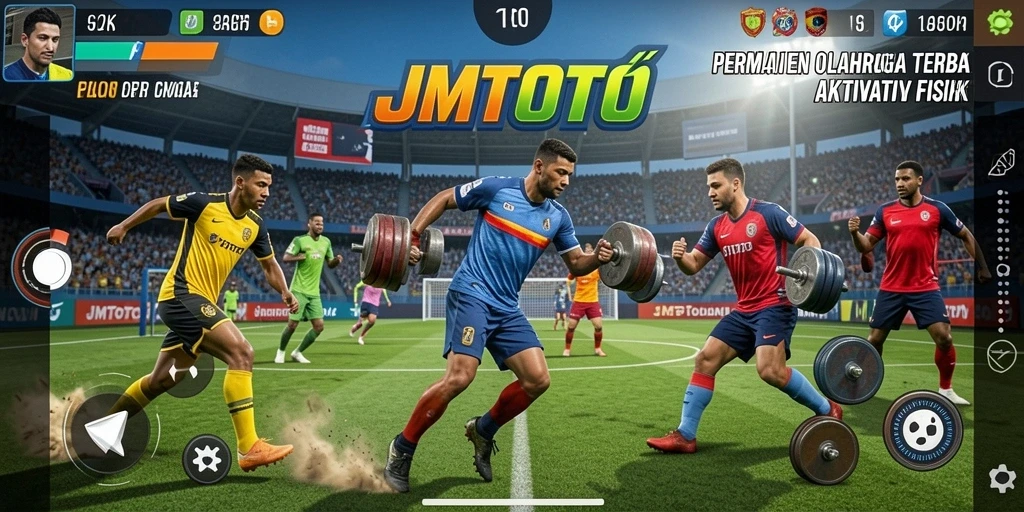 Tampilan grafik yang memukau di JMTOTO saat pemain bertanding.