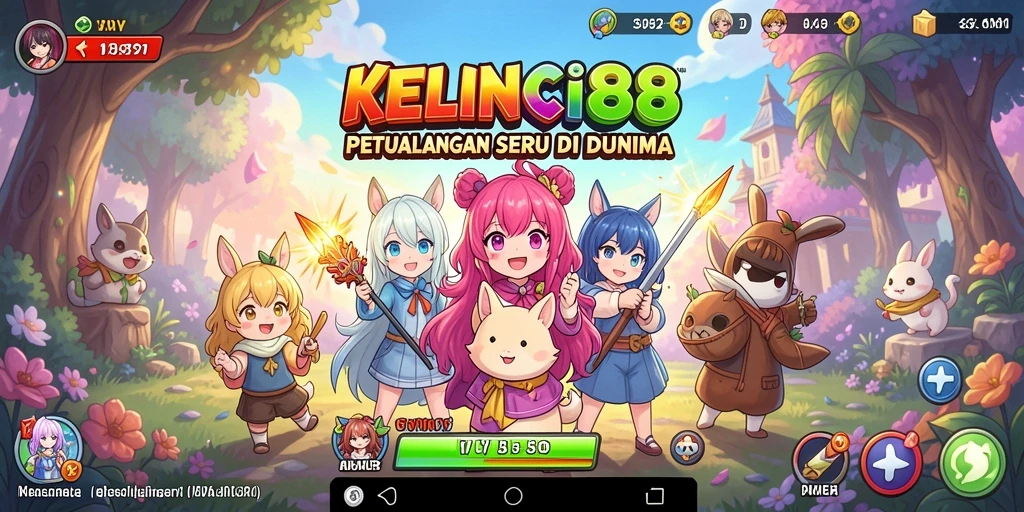 Screenshot KELINCI88 menampilkan aksi seru di dunia Anime.