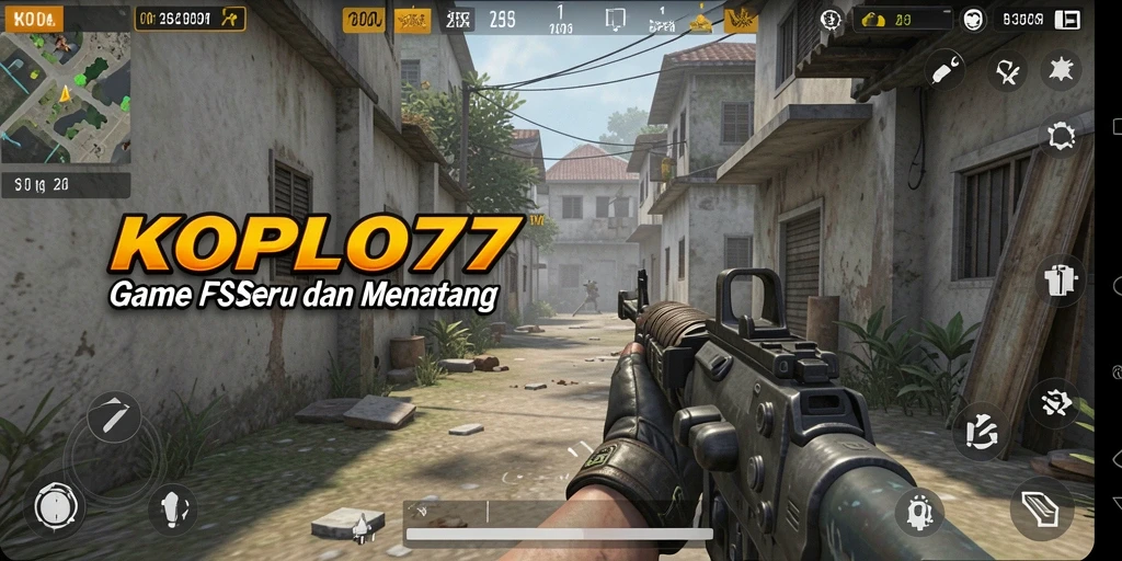 Screenshot gameplay KOPLO77 yang menunjukkan aksi menembak yang mendebarkan.