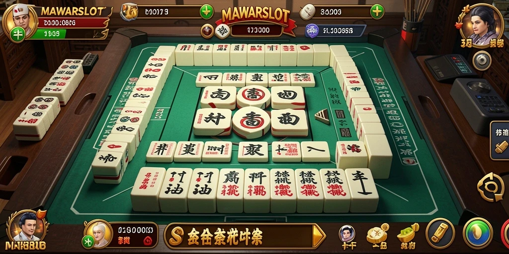 Tampilan gameplay seru Mahjong di MAWARSLOT.