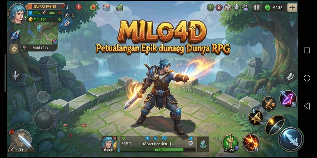 Tampilan gameplay RPG yang menegangkan dan penuh aksi.