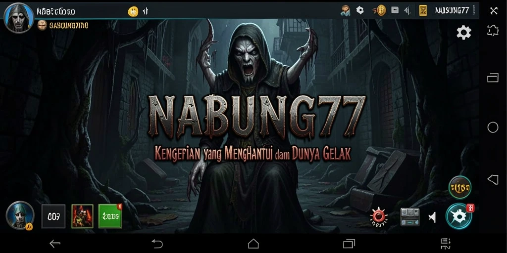 Screenshot NABUNG77 menampilkan momen mencekam dalam gameplay.