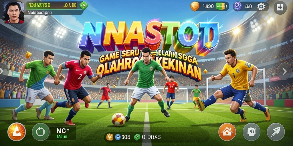 Tampilan seru gameplay NANASTOTO dengan berbagai cabang olahraga.