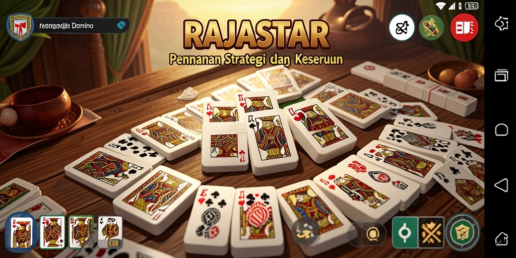Tampilan gameplay seru dan mendebarkan di RAJASTAR.