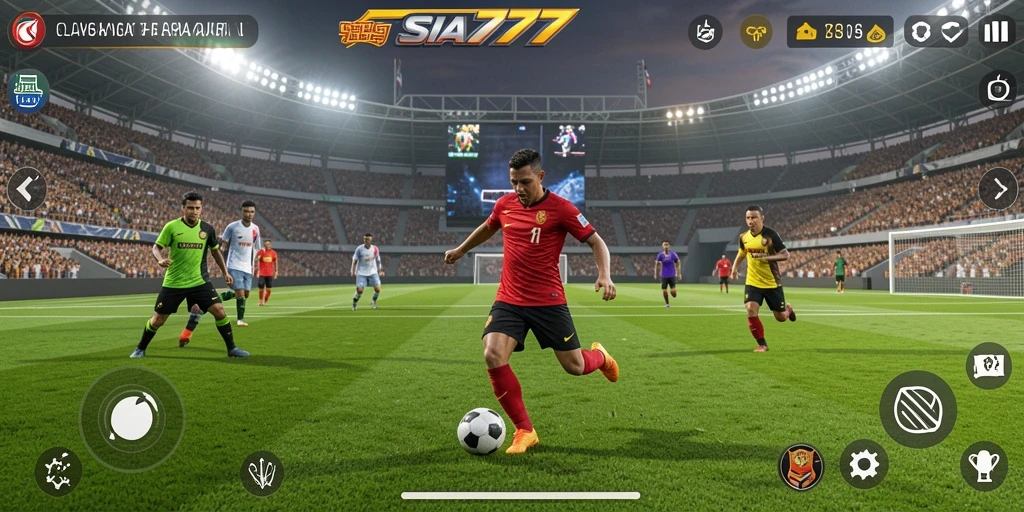 Screenshot SIA777 menampilkan gameplay olahraga yang menegangkan dan seru.