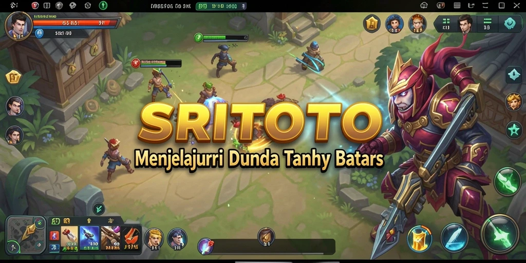 Tampilan gameplay SRITOTO yang menampilkan eksplorasi dunia terbuka.
