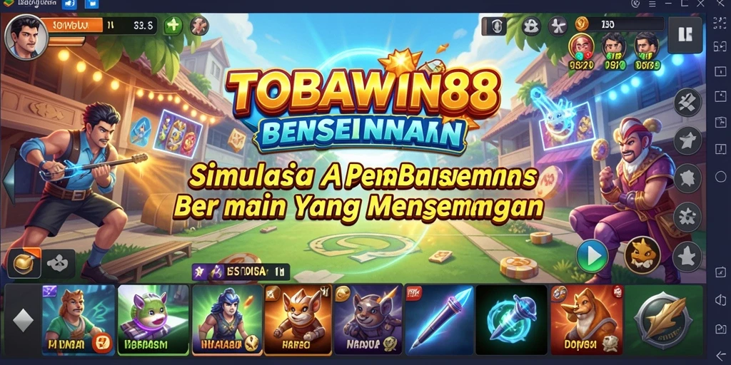 Tampilan gameplay yang kaya dan interaktif dalam TOBAWIN88.