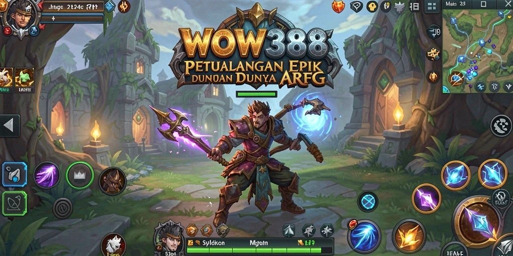 Tampilan menakjubkan dari gameplay ARPG WOW388.