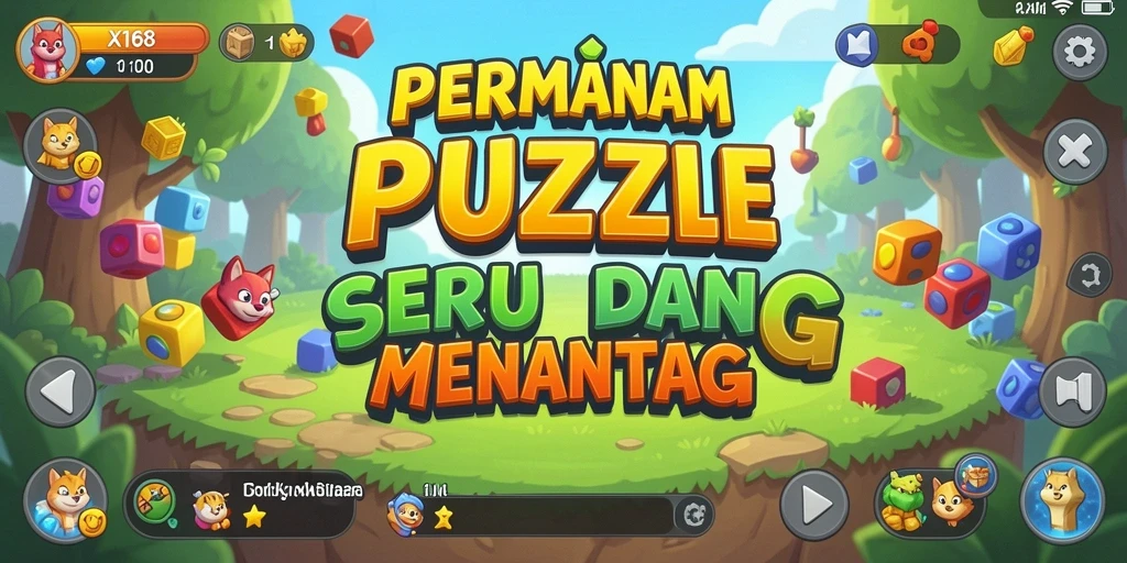 Tampilan gameplay X168 yang menantang dalam permainan Puzzle.